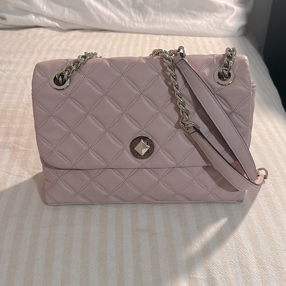 Kate Spade Women's Natalia Medium Flap Shoulder Bag (Chalk Pink)